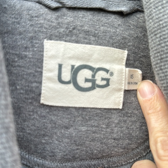 UGG Karoline long robe in grey size XS - Picture 3 of 4